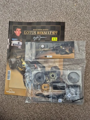 1/8 DEAGOSTINI COSTRUIRE IL 1985 LOTUS RENAULT 97T AYRTON SENNA F1 AUTO PROBLEMA - Immagine 1 di 3