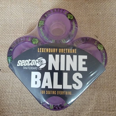 Sector 9 Nine Balls 61mm 78A NEW Purple Longboard Skateboard Wheels - Image 1 of 4