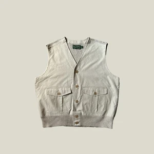Filson - Men’s Beige Fishing waistcoat Outer Vest - Size L - Picture 1 of 4