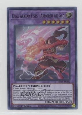 SR - Dual Avatar Fists - Armored Ah-Gyo 1st Ed. YuGiOh Phantom Rage #PHRA-EN032 - Image 1 of 2