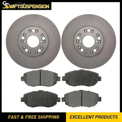 Front Brake Pads and Disc Rotors Kit for 2000 2001 2002 2003 2004 Lexus GS300 - Image 1 of 4