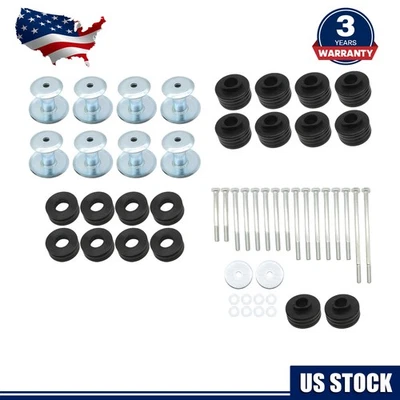 KF04058BK Body Cab Mount Bushings Kit For 1999-2007 Ford F250 F350 Super Duty - Image 1 of 4