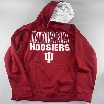 Indiana Hoosiers Sudadera con Capucha Roja Juvenil Talla Mediana 12/14 Usada  Foto 1 de 3