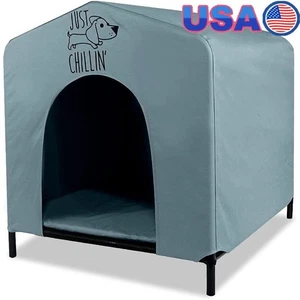 Tragbare Hundehütte Große Hunde Leicht Wasserabweisend Indoor Outdoor Unterstand - Bild 1 von 8