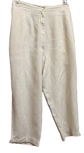 St. John’s Bay Damen-Caprihose 100 % Leinen Größe 16 Hellbraun - Bild 1 von 5