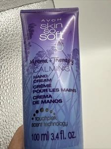 Avon Skin So Soft Aroma Therapy Calming Hand Cream 3.4 oz Sealed New Old Stock - Picture 1 of 5