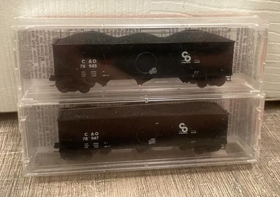 Micro-Train Lines Chesapeake & Ohio 100 Ton 3 Bay Hoppers N scale #108022 Sealed - Image 1 of 4