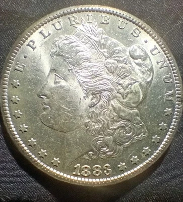 1883-CC $1 Morgan Silver Dollar Key Date Carson City - BU Good Grade Authentic - Image 1 of 4