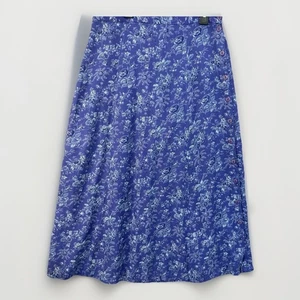 April Cornell Skirt Midi Medium / Large Cottagecore Floral Prairie Purple Garden - Picture 1 of 9