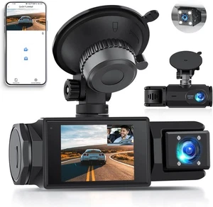 Dash Cam Auto Wi-Fi 1080P Sensore G Telecamera Retromarcia 24H Monitor Parcheggio IR Visione Notturna - Foto 1 di 18