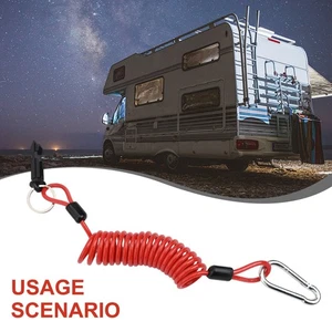 Electric Breakaway Cable for Trailers Campers and Cars Safe Connection - Picture 1 of 17
