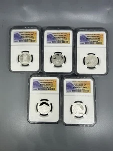 2010 S 5 State Quarters Proof Set NGC PF70 Silver Ultra Cameo National Parks - Picture 1 of 7