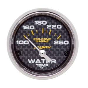 Autometer 200762-40 Marine Carbon Fiber Water Temperature Gauge, 2-1/16", - Picture 1 of 1