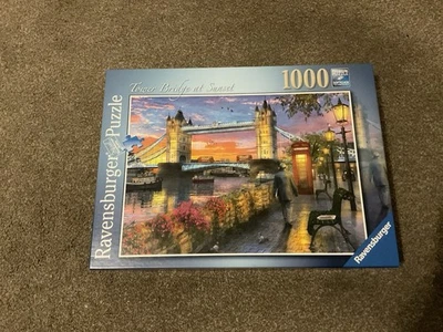 Ravensburger Tower Bridge At Sunset 1000 Piece Jigsaw Puzzle - Image 1 of 4