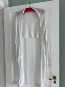 Gossamer soft white linen stole - 14 (but would fit many sizes) VGC - Picture 1 of 8