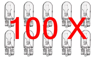 100 pieces #194 Lamp Auto Bulb Automotive Lightbulbs 14V 3.78W 0.27A - Imagem 1 de 3