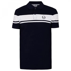 SERGIO TACCHINI "YOUNG LINE" POLO SHIRT MARITIME BLUE/WHITE, NEW! CASUAL/ULTRAS - Foto 1 di 2