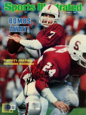 John Elway Signed 11/8/82 Sports Illustrated Magazine Beckett 45467 - Image 1 of 2
