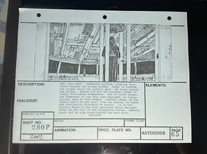 Star wars storyboards Empire Strikes Back movie props DARTH VADER STAR  Art X1 - Picture 1 of 15