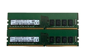 32 GB (2x16GB) DDR4 ECC UDIMM RAM | SK Hynix HMA82GU7AFR8N-UH | PC4-2400T-E - Bild 1 von 1