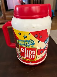 Vintage Slim Jim Travel Mug 64oz Oversize Snap on Lid - Picture 1 of 4