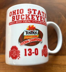 Ohio State Buckeyes 2002 Campeonato Nacional Invicto Taza de Café Big Ten - Imagen 1 de 6