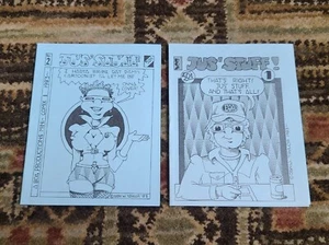 2 De Colección 1983 Jus' Stuff #1 y #2 Dan W. Taylor BOA Productions Mini Comix Ltd. 100 - Imagen 1 de 18