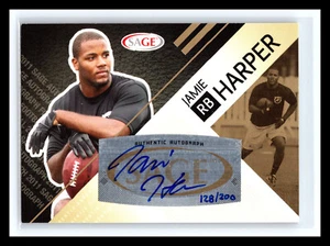 🏈 JAMIE HARPER 2011 SAGE DRAFT SIGNATURES AUTO RC HAND # 200 - Picture 1 of 2