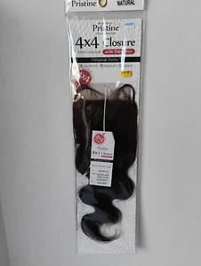 Body Wave 4x4 HD Lace Closure 100% Brazilian Virgin Remy Human Hair Extensions - Picture 1 of 6