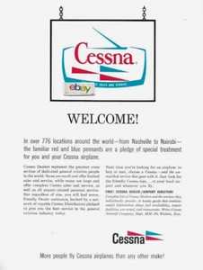 CESSNA AIRCRAFT CORP WILLKOMMEN! ÜBER 776 STANDORTE AUF DER GANZEN WELT 1966 AD - Bild 1 von 1