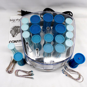 Conair Hot Roller Set 20 Rollers HS34 Travel Pageant Cheer TESTED NICE CLEAN SET