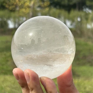 0,79 kg sfera di quarzo trasparente naturale intagliata cristallo Reiki decorazione regalo XQ2922 - Foto 1 di 12