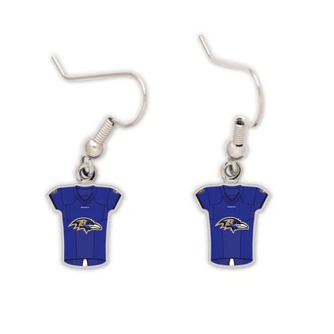 Baltimore Ravens Jersey Earrings Cover