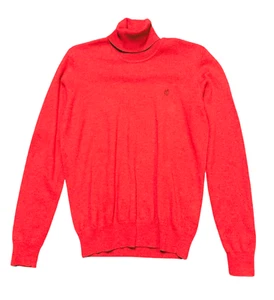 80s Pringle Golf Red Rollneck | Geelong Lambswool Jumper 10-12 | Retro Pringle - Picture 1 of 6