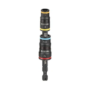 Klein 4 in 1 Impact Rated Flip Socket Set Metric - Picture 1 of 2
