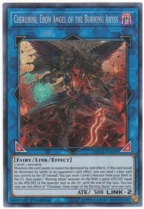 Yugioh! Cherubini, Ebon Angel Of The Burning Abyss DANE-EN095 - Secret Rare M/NM - Picture 1 of 2