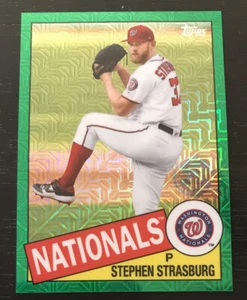 2020 Topps Update Silver Pack Green Refractor Stephen Strasburg 20/99 - Bild 1 von 6
