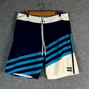 Billabong Platinum X Board Shorts Mens Size 34 Blue Swim Trunks Drawstring Logo - Picture 1 of 13