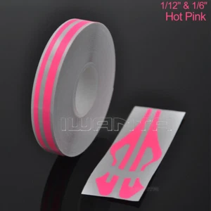 1/12" & 1/6" Hot Pink Pinstriping Pin Stripe DIY Line Vinyl Tape Decal Sticker - Bild 1 von 7