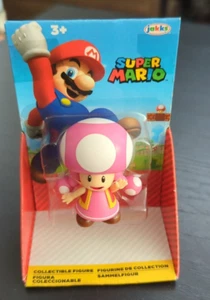 Nintendo Super Mario Toadette 2 Inch Figur Jakks Pacific Pink Sammlerstück Spielzeug - Bild 1 von 5