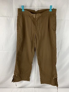 Alpine Design Pants Womens Small Brown Capri Cropped Hiking Outdoor Lightweight - Picture 1 of 10