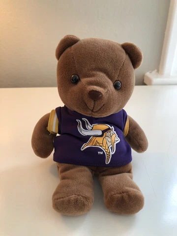 Rare 1999 Minnesota Vikings Plush Bear - NFL Fanimals Cover