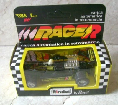 Rindei Polistil Racer F1 Lotus 78 Nera 1/43 Retrocarica - Immagine 1 di 2