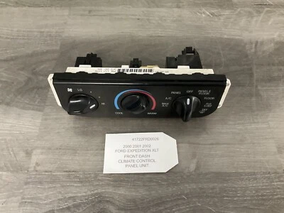 2000 2001 2002 FORD EXPEDITION XLT FRONT DASH CLIMATE CONTROL PANEL UNIT C53 - Image 1 of 4