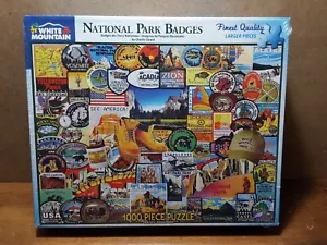 National Park Badges White Mountain Puzzle 1000 Pc Jigsaw Puzzle Sealed 2021 - Picture 1 of 2