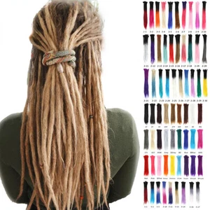 20in Ombre Dreadlocks Extensions Crochet Braiding Hair Dreads Locs Synthetic New - Picture 1 of 103