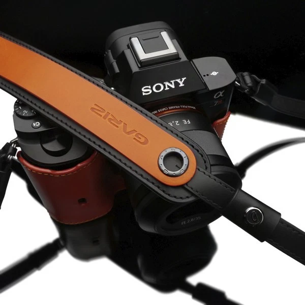 Correa para el cuello de cuero naranja Gariz XS-CHLSNOR2 Sony A7 A7R Foto 1 de 1