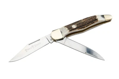 Navaja de Bolsillo Plegable Hunter 4.5 Pulgadas, Ciervo Genuino, Serie Tradicional 2.0, M... Foto 1 de 2