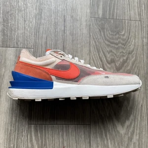 Nike Waffle One Mujer Zapatos Atléticos Naranja Perla Blanco/Azul Talla 11 DC2533-200 - Imagen 1 de 7