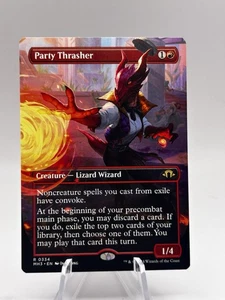Party Thrasher 0334 Borderless Modern Horizons 3 MH3 MTG NM - Picture 1 of 2